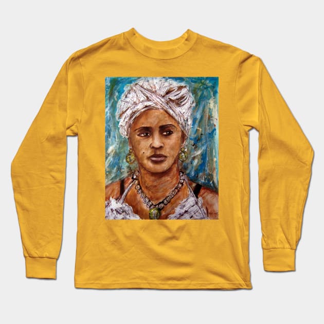 The lady from old Havana 5 Long Sleeve T-Shirt by amoxes